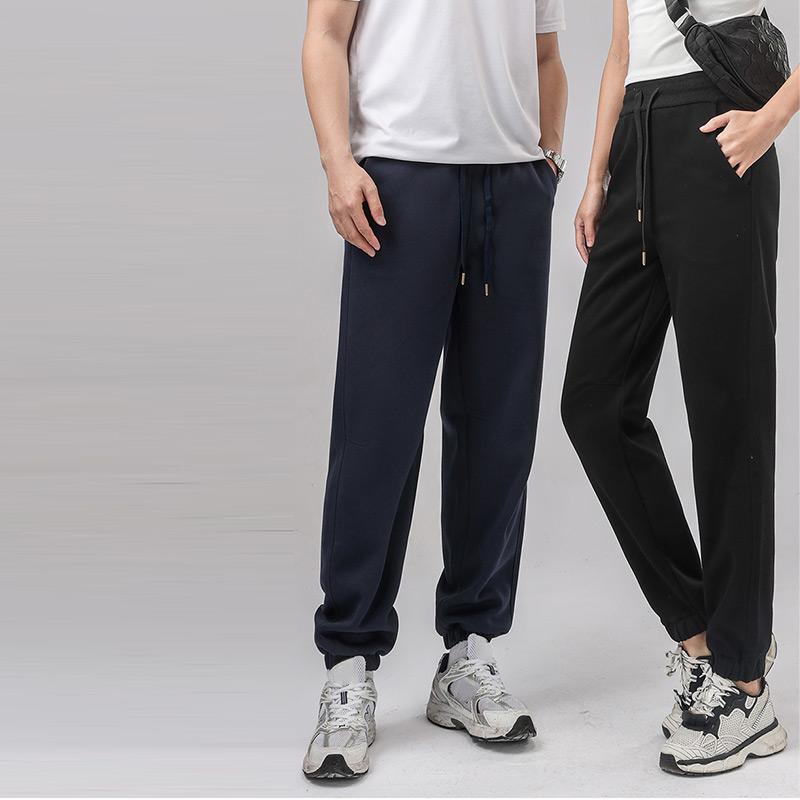 Damen Herbst Winter Lockere Lässige Bequeme Jogginghose Kordelzughose mit Taschen Bündel Fußhose