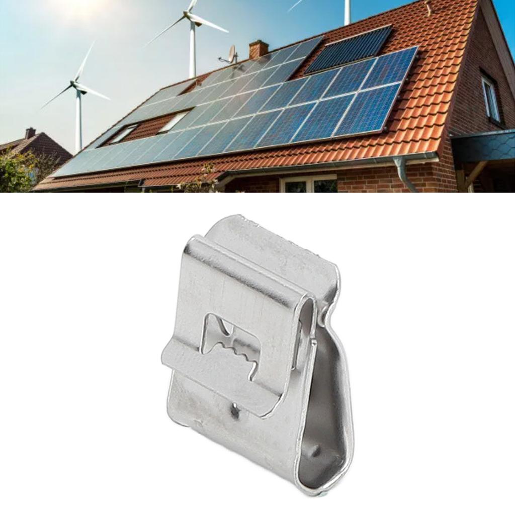 PV Wire Clip, SUS304 Stainless Steel Solar Cable Clips with 65Mn Spring Steel, for Wire Management of Solar Panels, Home PV Modules, Boats