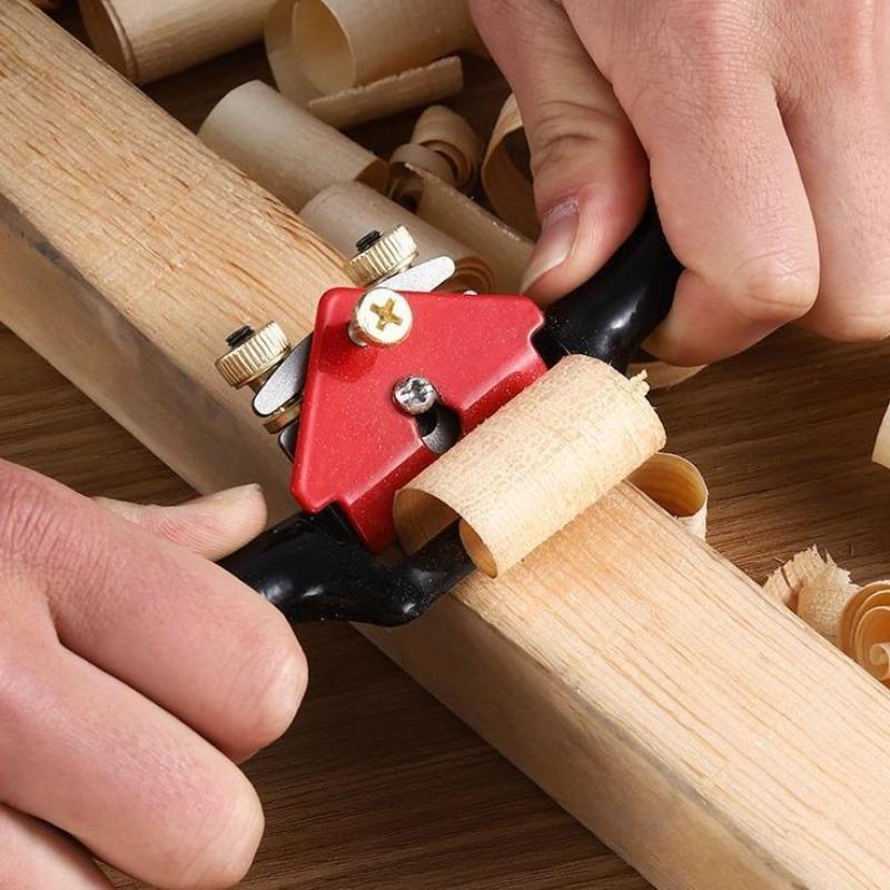 Adjustable Double Wire Iron Planer Straight Edge Trimming Woodworking Bird Trimming Household Handmade Planing Woodworking Tools