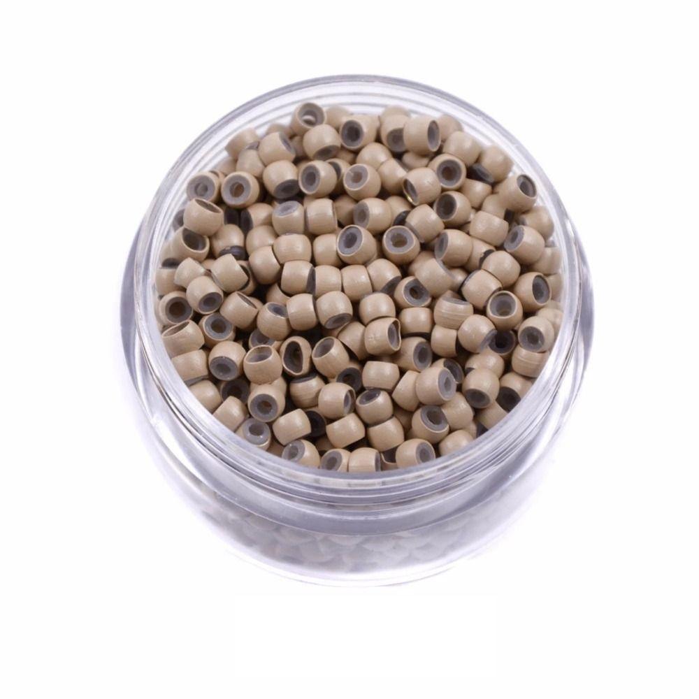 1000 Pcs Micro Beads Silicone Nano Rings Hair Rings Lined Hair Beads  Salon