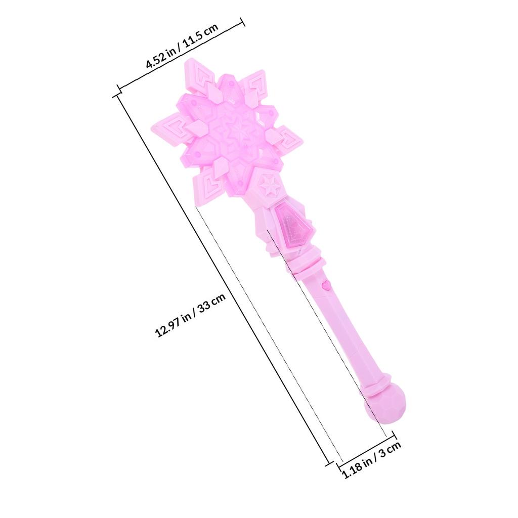 Snowflake with Glowing LED for Kids Princess Party Christmas Halloween Dress Up Role Play Accessory Light Up Fairy