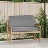 Grey Cushion 120 x 50 x 12 cm Oxford Fabric