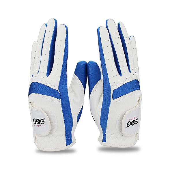 1pair left and right hand Golf Gloves children Boys grils fabric 2 colors white pink blue soft and breathable sports glove new