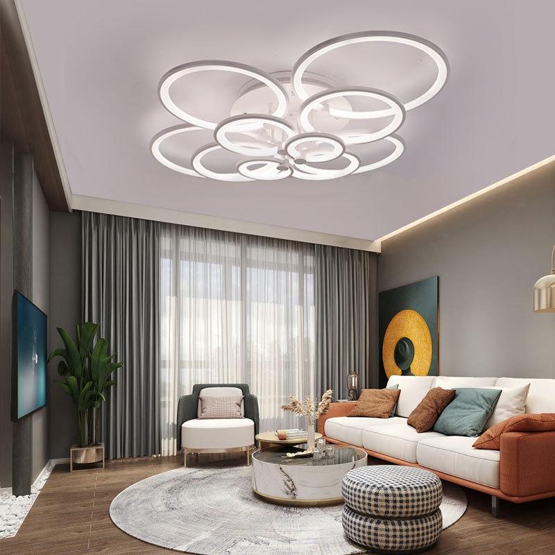 Irregular Shape LED Ceiling Light: Creative Round Fixture for Bedroom & Living Room