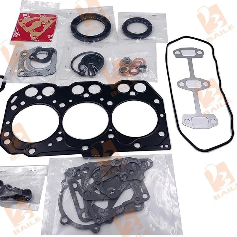 For Yanmar 3TNE74 Full Gasket Kit + Piston Ring 74*1.5HK+1.5+3 Engine Repair Parts Overhaul Rebuild Kit