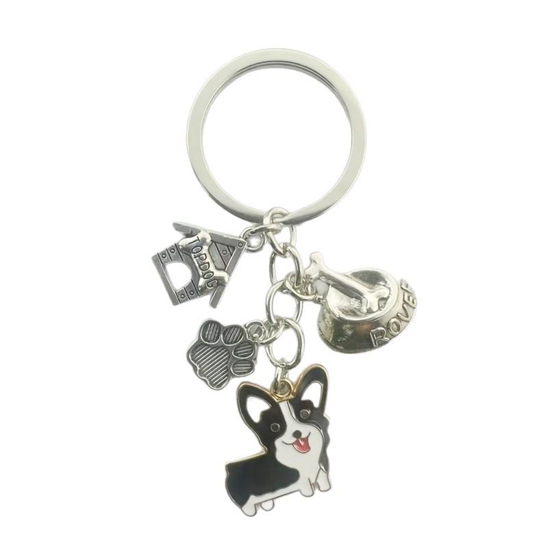 Cute Corgi Dog Keychain Pendant