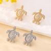 New Original Design Charm Trendy Metal Animal Turtle Stud Earringa for Women Personality Piercing Designer Earrings Jewelry Gift