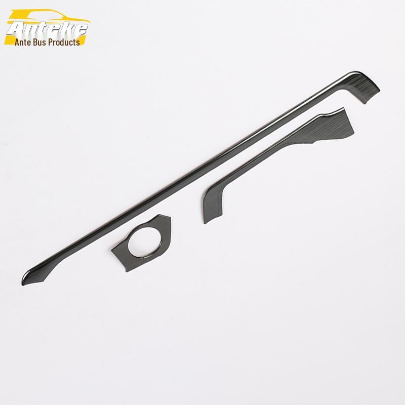 Stainless Steel Center Console Trim for 2020 RAV4 - Car Dashboard Bright Strip Accessory