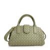 New Handheld Cloud Woven Bag With Advanced Texture Boston Single Shoulder Magnetic Buckle Crossbody Bag For Women