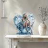 2D Flat Goddess of Ice Acrylic Desktop Decoratio, with Base, Suitable for Wall Decoration, Porch, Room, Villa, Accents Home, Hallway, or Workplace - R