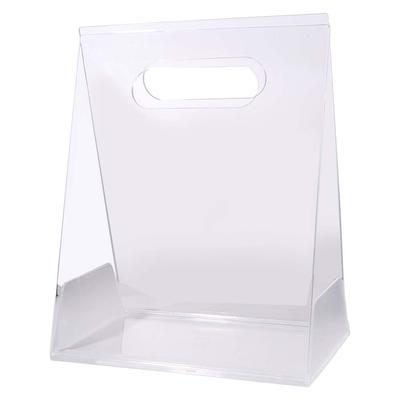 Transparent Acrylic Flower Box Reusable Hand Bag Bouquet Wrapping Bag Portable Packing Material Flower Bag Wedding Party