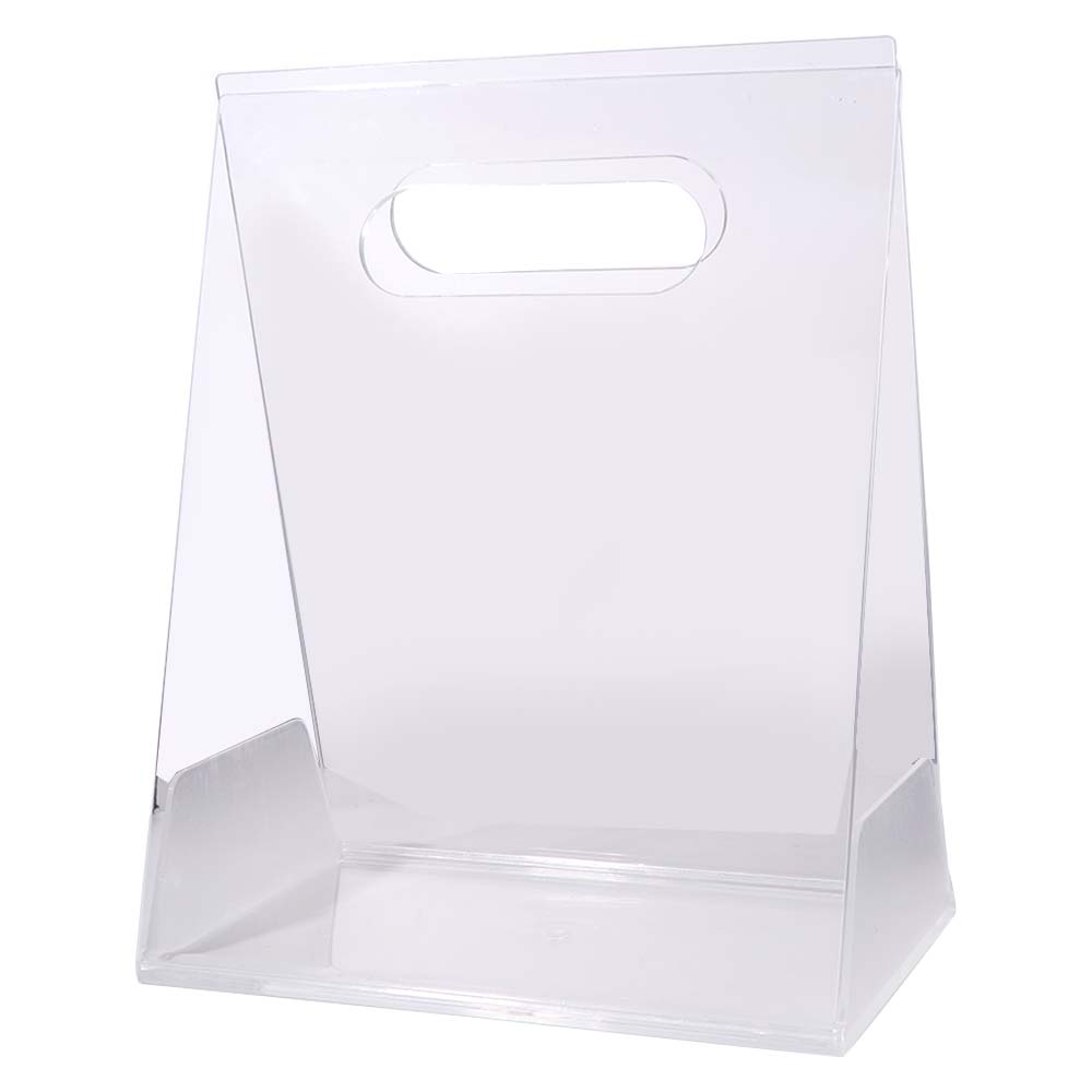 Transparent Acrylic Flower Box Reusable Packing Material Bouquet Wrapping Bag Portable Hand Bag Flower Bag Wedding Party