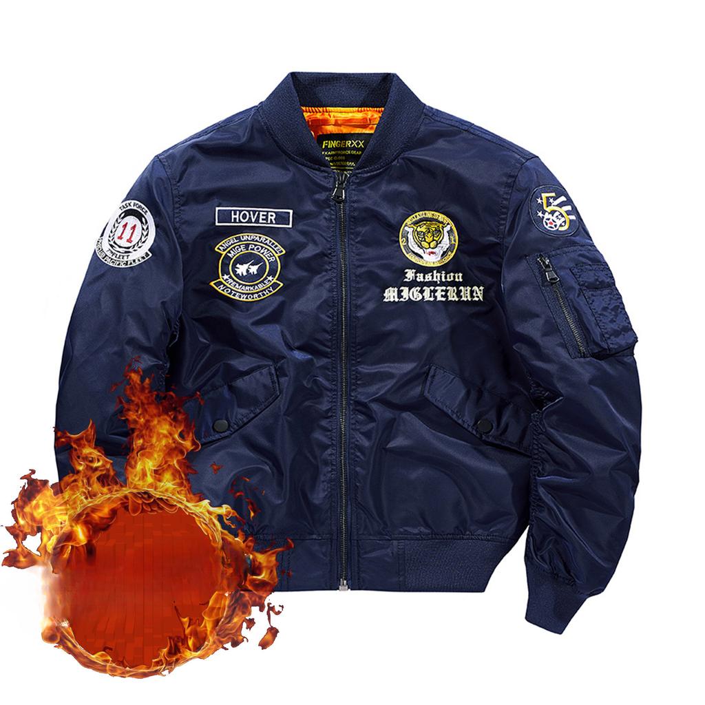 Verdickte, bestickte Fliegerjacke aus Baumwolle, Tough Guy American Clothing Tooling Jacket