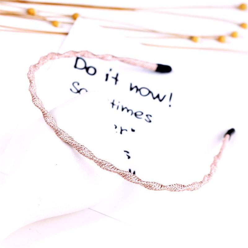 Women Classic Black Brown Plastic Headbands Thin Plain Matt Bright Color Hairbands Non-slip Hair Hoop For Daily Wear