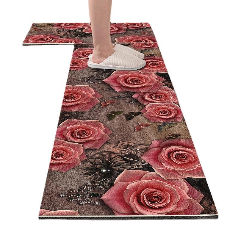 Kitchen Floor Mat Long Strip Floor Mat Carpet Bedside Carpet Bathroom Door Mat Floor Mat