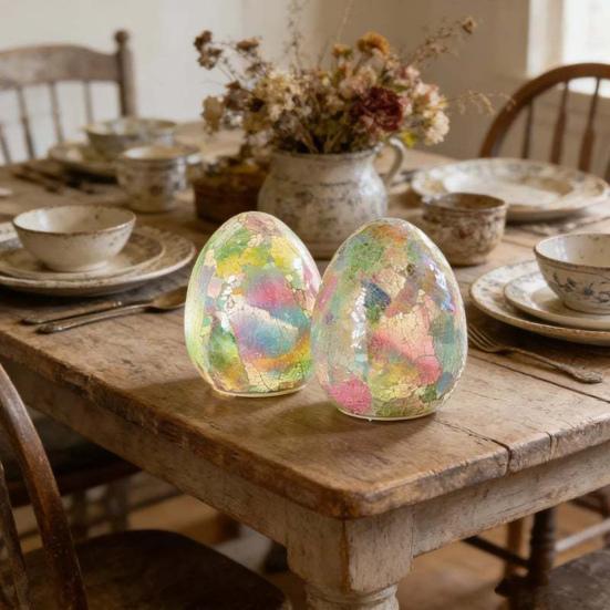 Osterei 6 Zoll Leuchtet im Dunkeln LED-Licht-Dekoration Auffällige Osterdekorationen für Partys Home Office Geschenke Und Studentenwohnheime