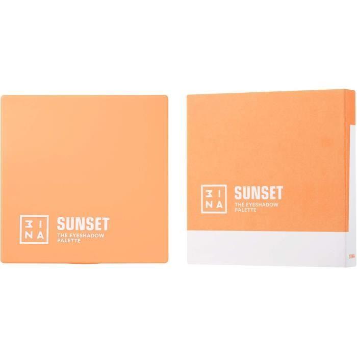 Palette de fards à paupières - 3INA - The Eyeshadow Palette Sunset - Multicolore - 9 teintes - Longue tenue