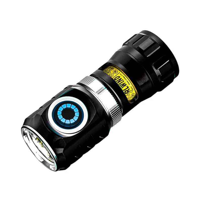 

[WARSUN FXXF]Rotary EDC light, rechargeable LED flash light High lumens, 800 lumen pocket light Super bright, powerful mini light 5 Modes, magnetic