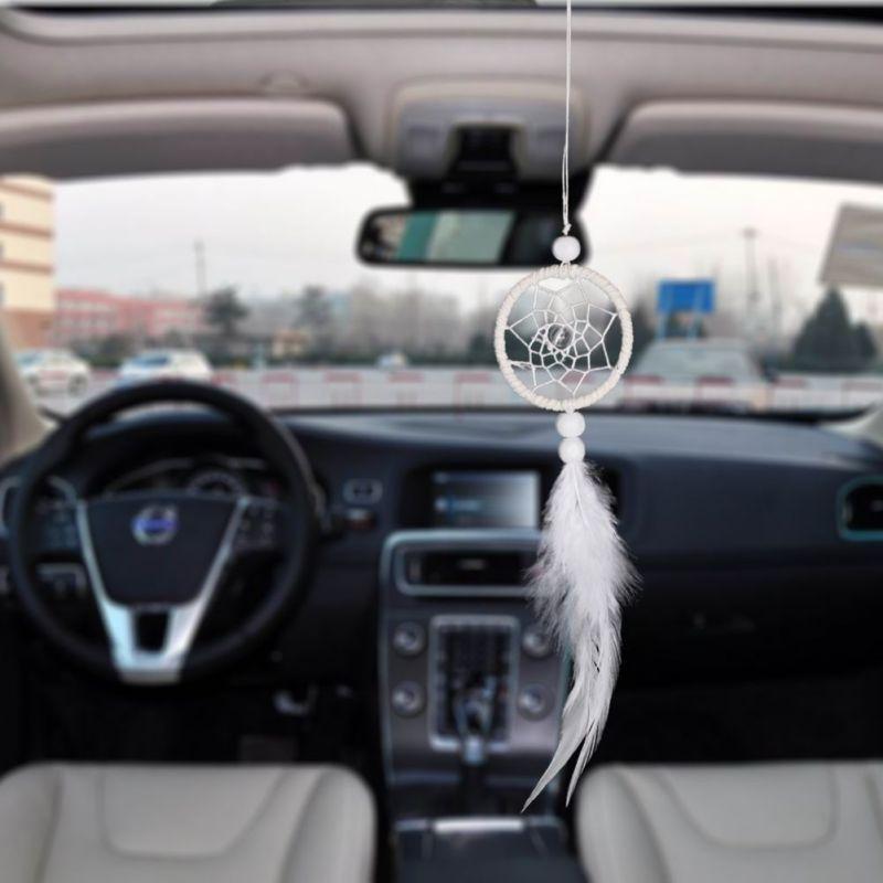 Mini White Dream Catcher Car Wall Hanging Accessories