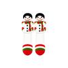 3D Christmas Hugging Stocking Decoration, Festive Holiday Hanging Ornament for Home