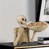 1pc Skeleton Fruit Plate Personalized Skeleton Ornament Home Key Storage Plate Cross Border Decoration Fruit Basket Key Storage Box