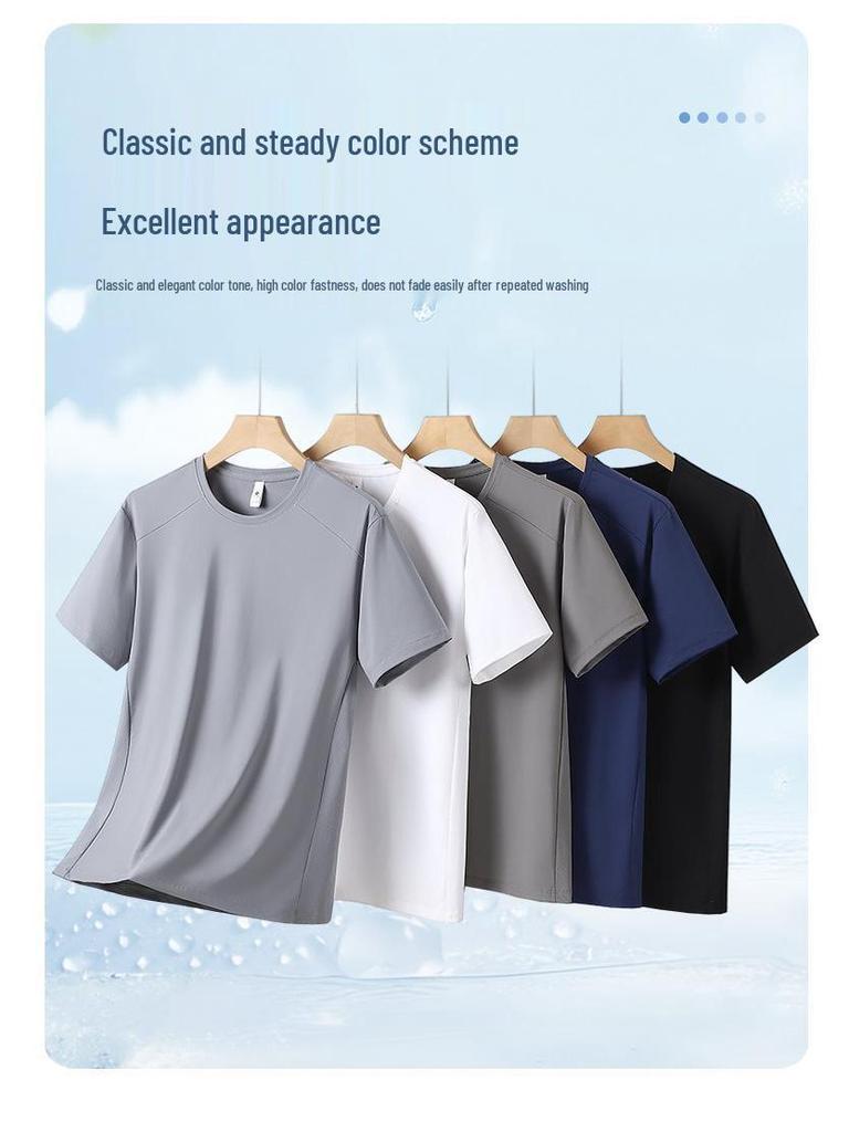 Men's 2026 Lightweight Breathable Loose Fit Running T-Shirt - High Quality, Plus Size, Short Sleeve Summer Style