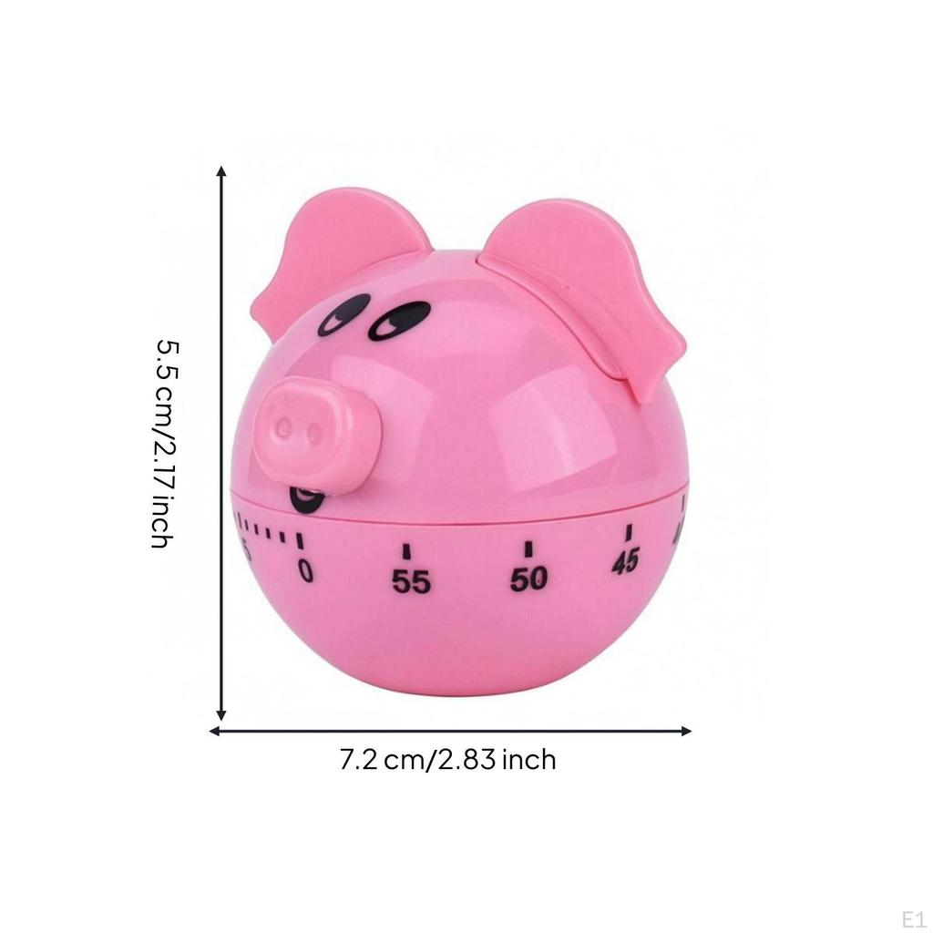 Mechanical Timekeeper Timer Smooth Hard Material Rounded Body Time Tool for