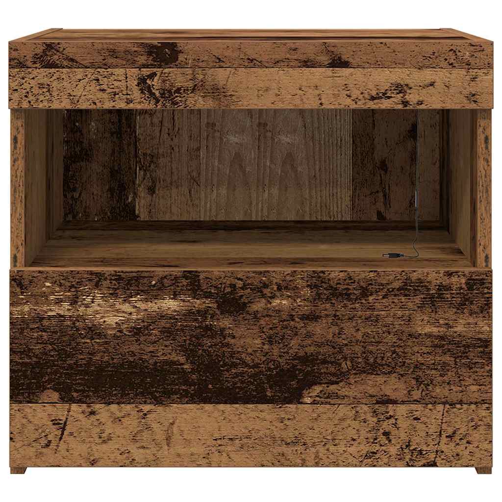 Nightstand with Drawers Reclaimed Wood Look 50 x 40 x 45 cm Engineered Wood