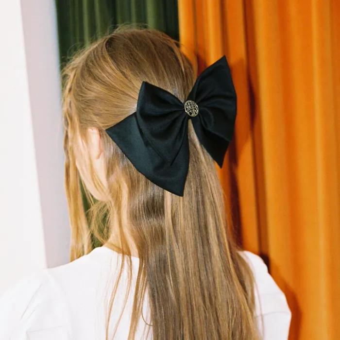LOGO RIBBON HAIR PIN