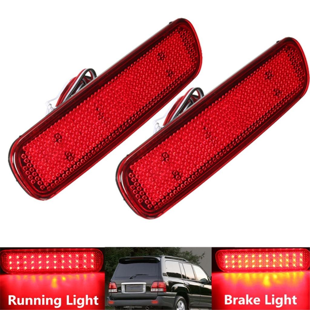Buy 2 Pcs Red Lens 36 SMD LED Rear Bumper Reflector Tail Brake Stop