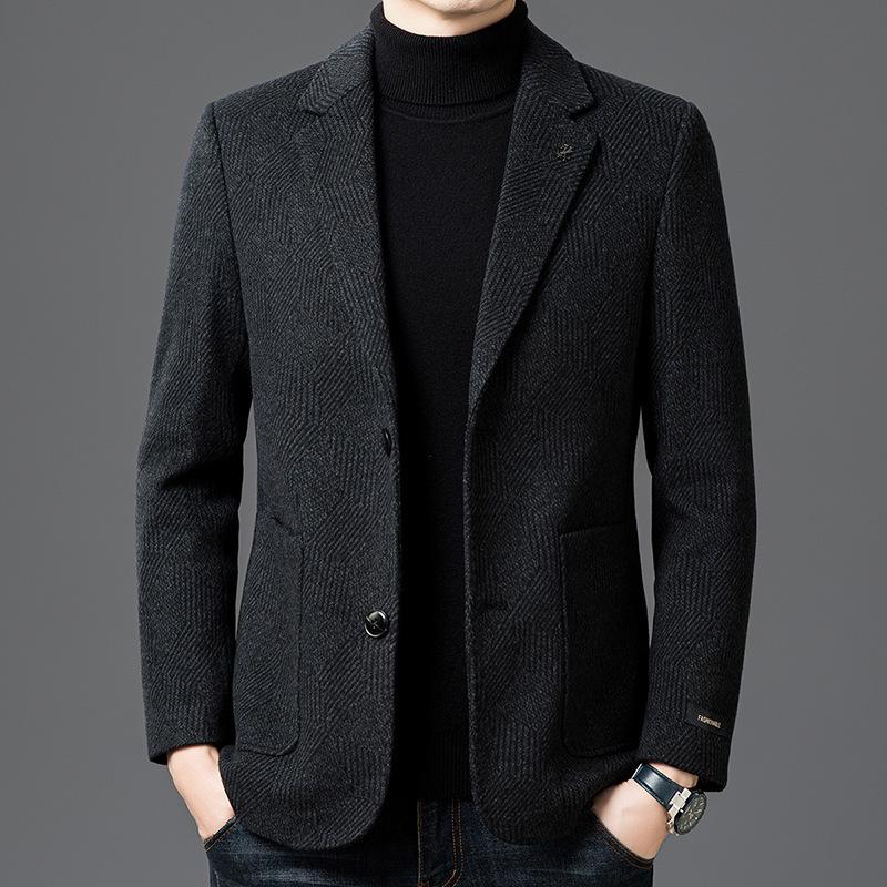 Men`s Korean Style Winter Wool Suit