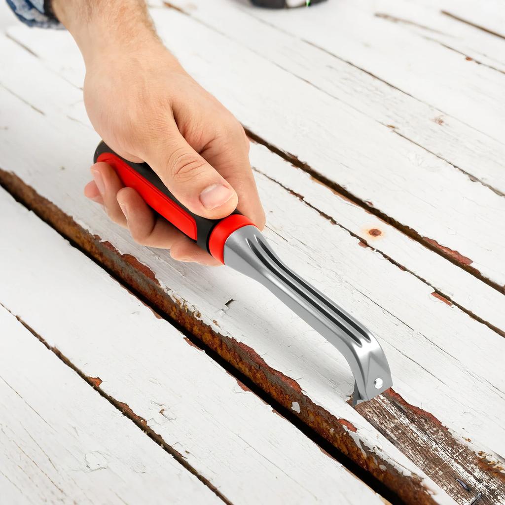 Dreieckiger Schaber Werkzeug Ergonomischer Farbschaber Schwerlast Karbidwerkzeug Mehrzweck für Malerei Holzbearbeitung Klebstoffe Entfernen