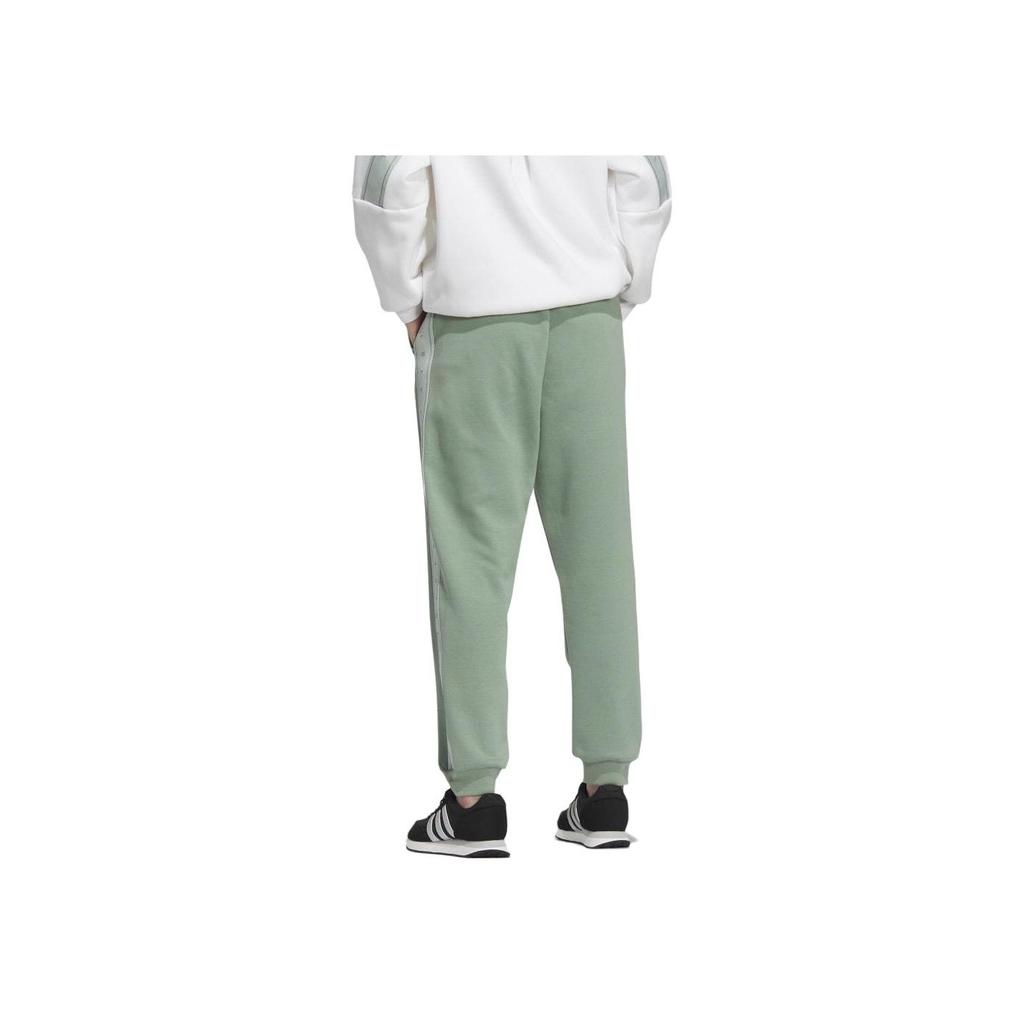 Adidas Solid Color Drawstring Knit Joggers Women Bottoms Green IK9884