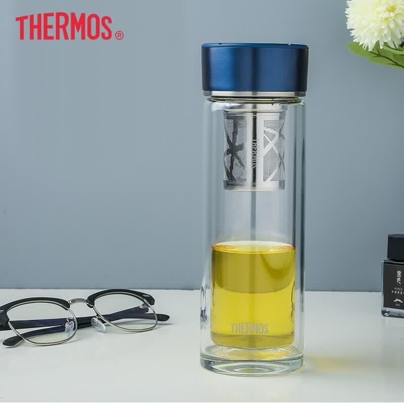 THERMOS Double-Layer Insulated Tea Infuser Mug