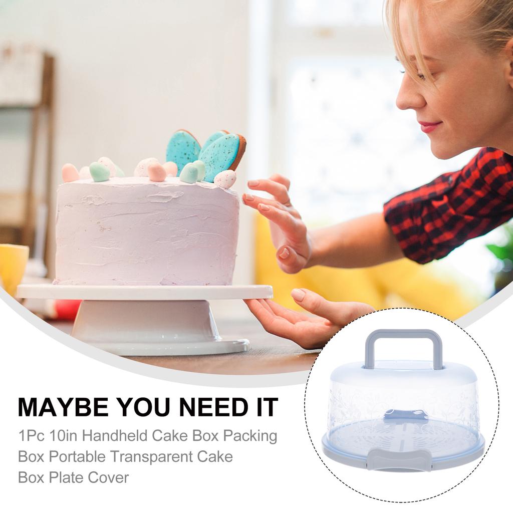 Storage Box Cake Travel Slice Containers Dome Stand Pp Polypropylene Egg Trays Carrier Round