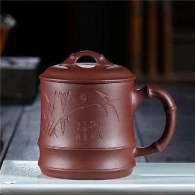 Lila Sand Deckel Tasse Big Bamboo Abschnitt 550ml Tee Tasse