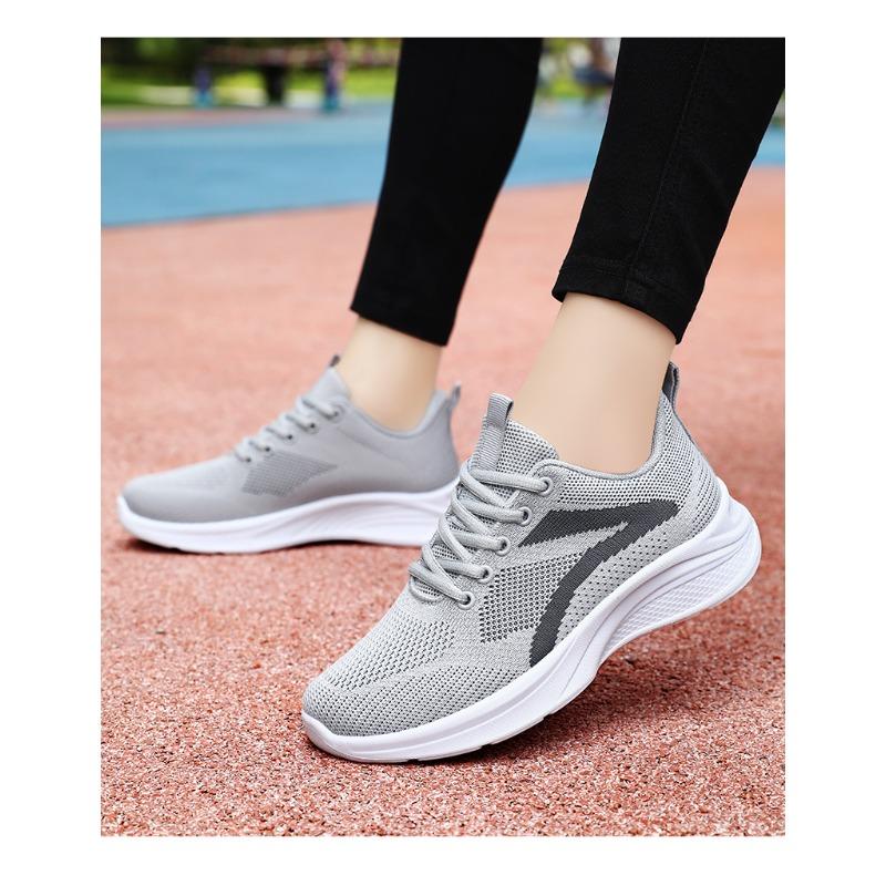 Women's Breathable Knit Casual Running Shoes, Soft-Soled Comfortable Senior Leisure Footwear.