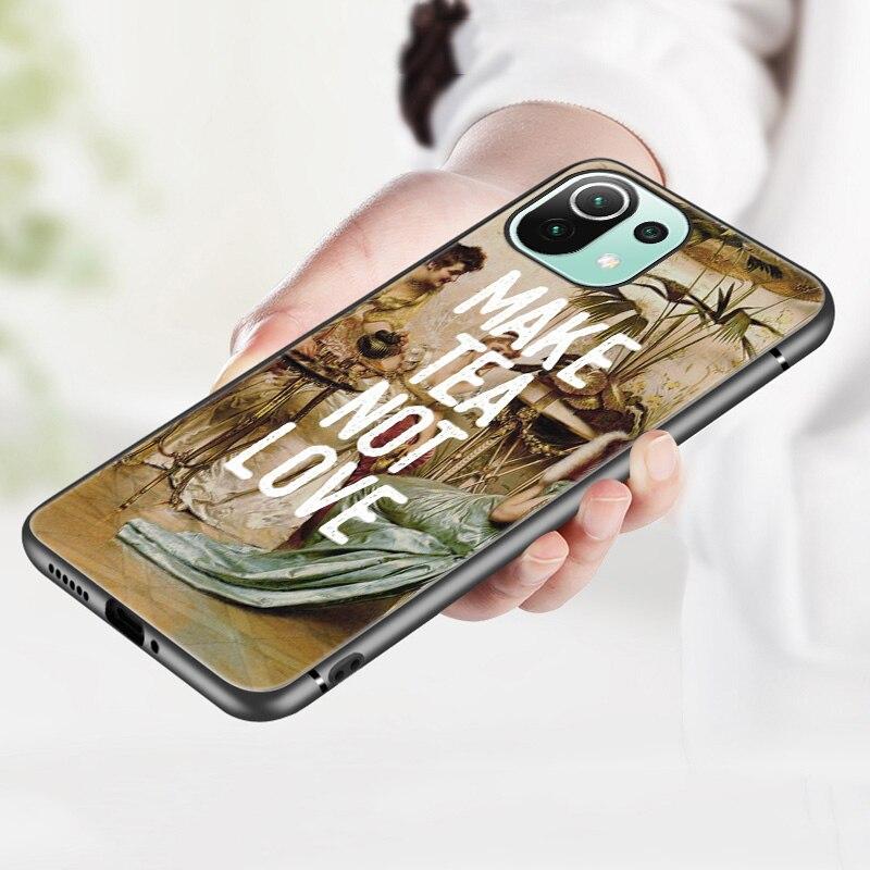 Renaissance Art Painting Case For Xiaomi Mi 11 Lite NE 11i 10T 11T Pro A2 A3 Lite POCO F3 M3 M4 C31 X3 Pro NFC GT Black Cover