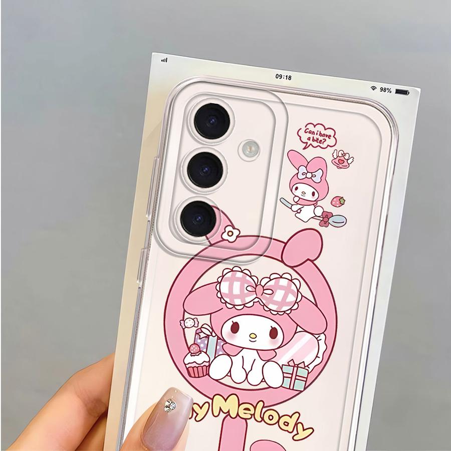 Cartoon Cute Kuromi Case for Samsung Galaxy A57 A56 A36 A37 A52 A17 A52 A14 A16 A34 A35 A26 A24 A55 A54 A15 A25 A51 Phone Cover