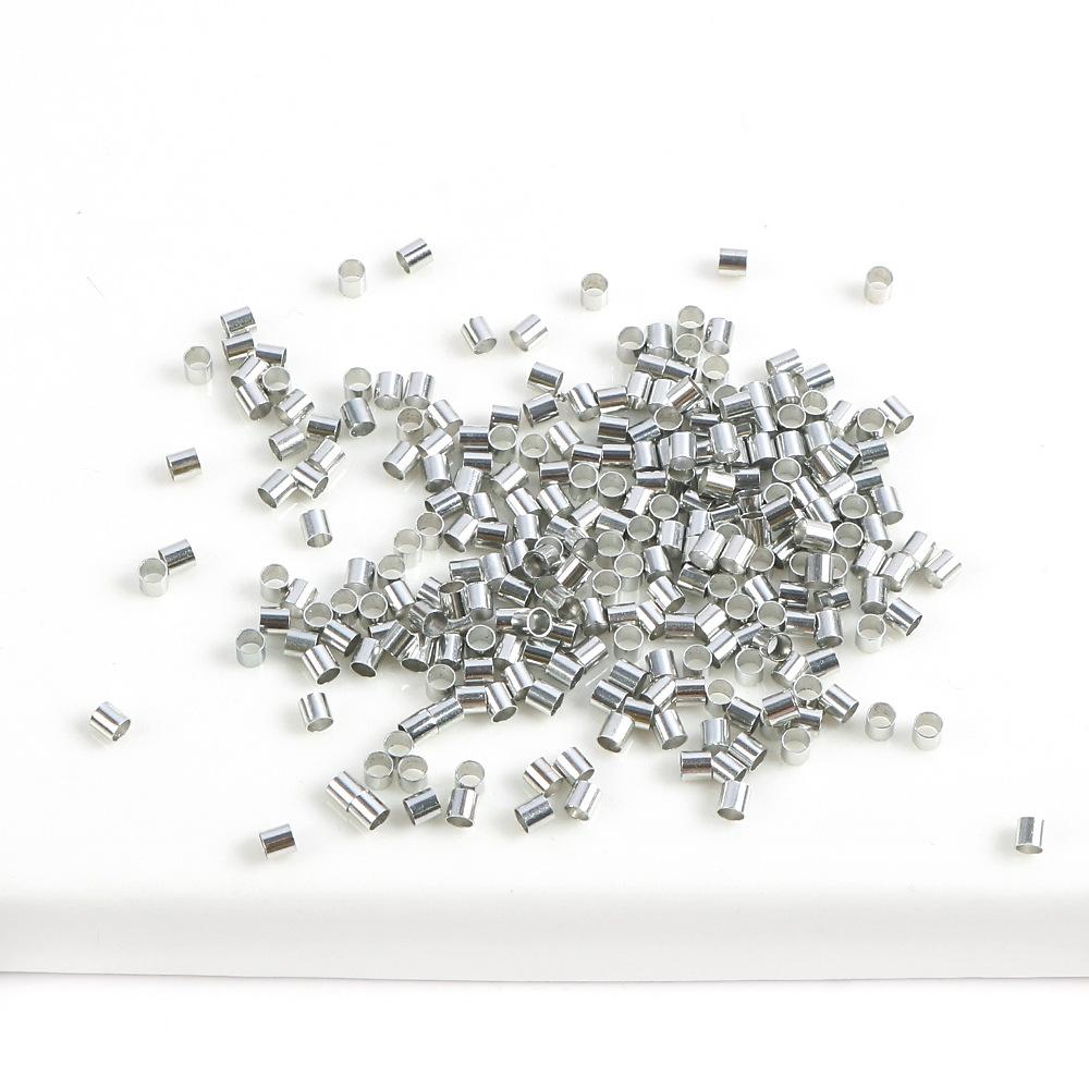 

Позиционирующая трубка Фиксированная расплющенная концовка Пряжка Аксессуары Медная позиционирующая трубка DIY Ожерелье Бисероплетение Позиционирующая концевая пряжка Материал 2.5mm 300pcs