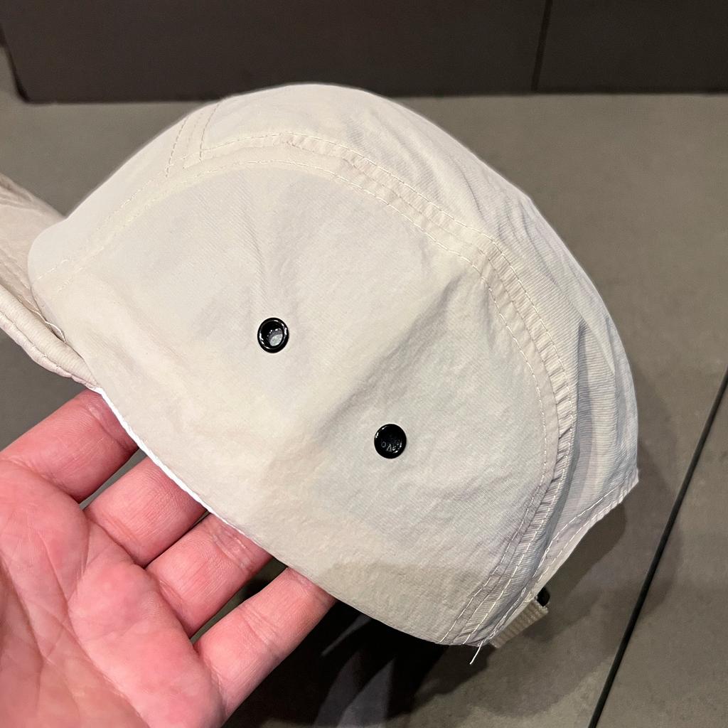 Mountain-style square-brimmed short-brimmed hat, unisex, quick-drying, breathable, soft-brimmed baseball cap with five panels