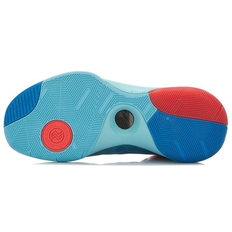 Li Ning Flash 3 Fabric TPU Shock Absorption Non-Slip Wear-Resistant Breathable Support High-Top Basketball Shoes Unisex Sneaker Blue Red ABAL039-1