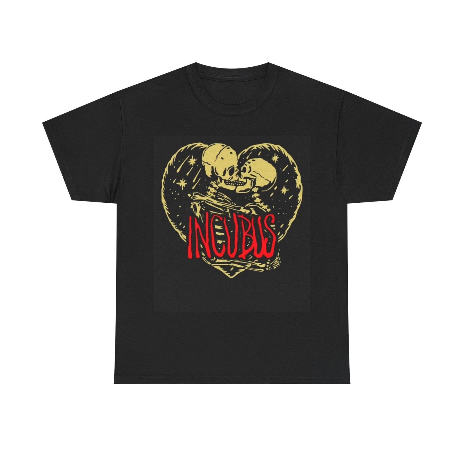 

Incubus T-shirt vintage skeleton heart rock punk band Unisex Heavy Cotton Tee L