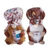 New Creative Cute Kitchen Chef Plush Doll Home Decor Rag Doll with Farmhouse Tiered Shelf Tray Decoration