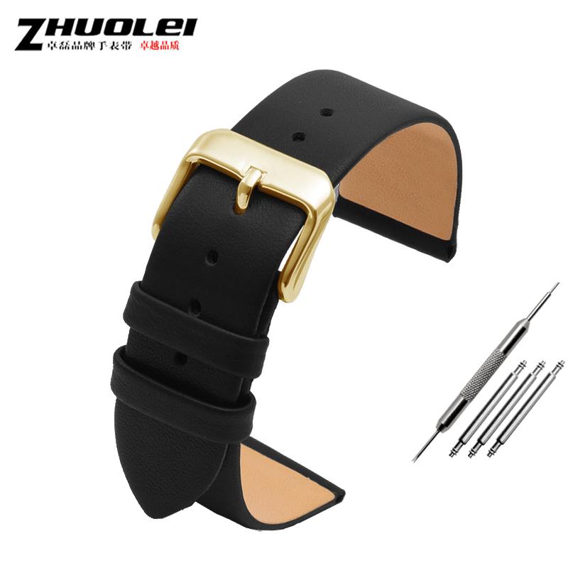 Ultra-thin soft genuine leather watchband for brand watches band 12 14 15 16 17 18 19 20mm watch strap