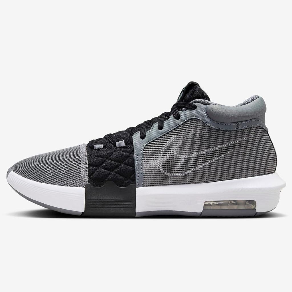 Nike LeBron Witness 8 Cool Size EP, Šedá/Černá/Bílá, FB2237-004, 27,5 cm