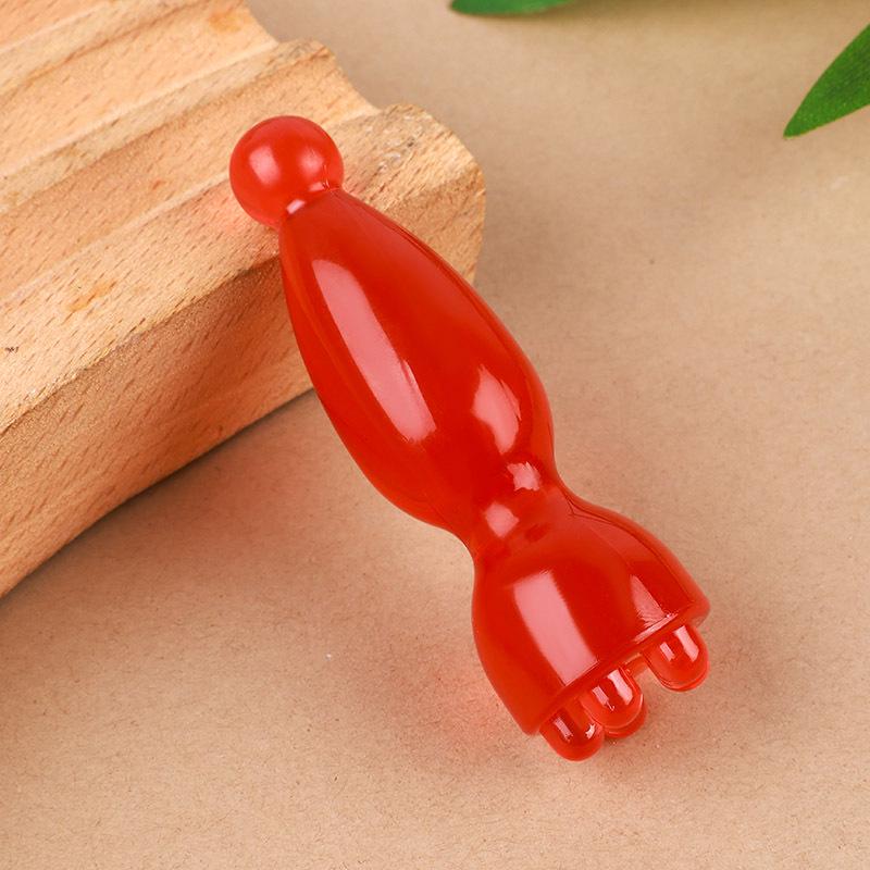 Gesichtsmassage-Stab aus Lotos-Samenkapsel: Gua Sha & Meridian-Freiräumwerkzeug