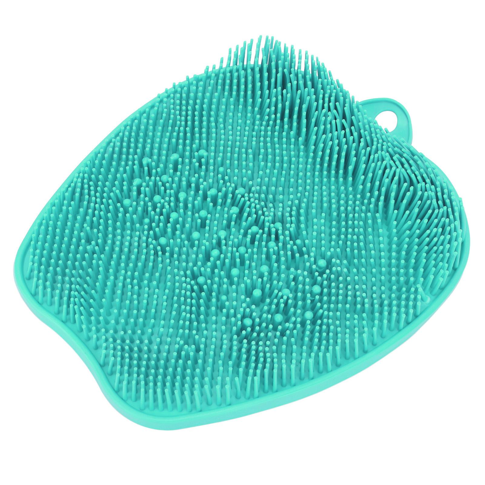 

Shower Foot Scrubber Prevent Slip Suction Cup Fatigue Relief Bath Foot Wash Massager for Pregnant зелёный