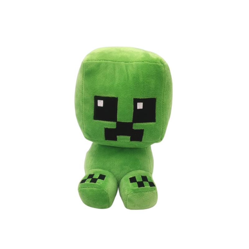 Action Figure Minecraft Creeper Peluche Zombie Seduto Peluche Volpe Panda Bambola Regalo per Bambini