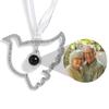 Custom Peace Dove Christmas Tree Ornaments with Photo Projection for Thanksgiving